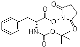 tert-Butyloxycarbonyl-D-phenylalanine N-hydroxysuccinimide ester molecular structure (CAS 3674-18-8)