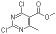 2,4-二氯-6-甲基嘧啶-5-羧酸甲酯分子结构 (CAS 36745-93-4)