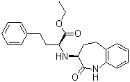 (alphaS)-alpha-[[(3S)-2,3,4,5-Tetrahydro-2-oxo-1H-1-benzazepin-3-yl]amino]benzenebutanoic acid ethyl ester molecular structure (CAS 367909-45-3)