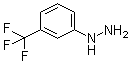 3-三氟甲基苯基肼分子结构 (CAS 368-78-5)