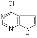 结构式 CAS# 3680-69-1, 4-氯吡咯并嘧啶; 4-氯吡咯并[2,3-d]嘧啶; 6-氯-7-脱氮嘌呤