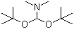 structure of CAS# 36805-97-7, 1,1-Di-tert-butoxytrimethylamine;N,N-Dimethylformamide di-tert-butyl acetal; 1,1-Bis(1,1-dimethylethoxy)-N,N,N-trimethylamine; 1,1-Di-tert-butoxy-N,N-dimethylmethylamine