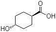 反式-4-羟基环己基羧酸分子结构 (CAS 3685-26-5)