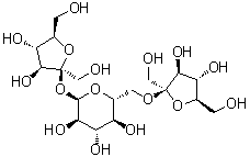 O-beta-D-呋喃果糖基-(2→6)-alpha-D-吡喃葡萄糖基呋喃果糖苷分子结构 (CAS 3688-75-3)