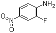 2-氟-4-硝基苯胺分子结构 (CAS 369-35-7)