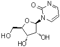 structure of CAS# 3690-10-6, 1-beta-D-Ribofuranosyl-2(1H)-pyrimidinone;4-Deoxyuridine; NSC 309132; Pyrimidin-2-one beta-D-ribofuranoside; Zebularine