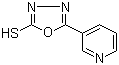 5-(3-Pyridyl)-1,3,4-oxadiazole-2-thiol molecular structure (CAS 3690-46-8)