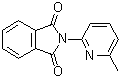结构式 CAS# 36932-61-3, 2-(6-甲基-2-吡啶基)-1H-异吲哚-1,3-(2H)-二酮