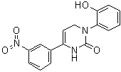 structure of CAS# 36945-98-9, Icilin;1-(2-Hydroxyphenyl)-4-(3-nitrophenyl)-1,2,3,6-tetrahydropyrimidin-2-one; AG 3-5