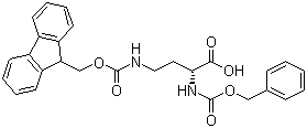 N-Cbz-N'-Fmoc-D-2,4-Diaminobutyric acid molecular structure (CAS 369611-58-5)