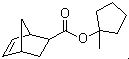 5-降冰片烯-2-羧酸 (1'-甲基环戊基)酯分子结构 (CAS 369648-89-5)