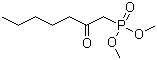 结构式 CAS# 36969-89-8, (2-氧代庚基)膦酸二甲酯