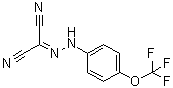 结构式 CAS# 370-86-5, 2-[2-[4-(三氟甲氧基)苯基]亚肼基]丙二腈