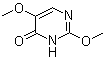 structure of CAS# 370103-23-4, 2,5-Dimethoxy-4(3H)-pyrimidinone