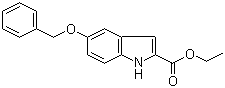 5-苄氧基吲哚-2-甲酸乙酯分子结构 (CAS 37033-95-7)
