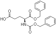 结构式 CAS# 3705-42-8, Cbz-L-谷氨酸 1-苄酯; N-苄氧羰基-L-谷氨酸 1-苄酯