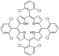 structure of CAS# 37083-37-7, 5,10,15,20-Tetrakis(2,6-dichlorophenyl)porphine;meso-Tetra(o-dichlorophenyl) porphine