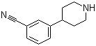 structure of CAS# 370864-72-5, 3-Piperidin-4-ylbenzonitrile