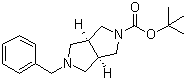 cis-5-Benzyl-2-Boc-hexahydropyrrolo[3,4-c]pyrrole molecular structure (CAS 370879-56-4)