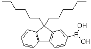 9,9-Dihexyl-9H-fluorene-2-boronic acid molecular structure (CAS 371193-08-7)