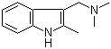 structure of CAS# 37125-92-1, 2-Methylgramine;2-Methyl-3-N,N-dimethylaminomethylindole