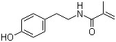 N-(4-Hydroxyphenethyl)methacrylamide molecular structure (CAS 37140-99-1)