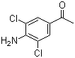3',5'-二氯-4'-氨基苯乙酮分子结构 (CAS 37148-48-4)