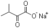 3-甲基-2-氧代丁酸钠分子结构 (CAS 3715-29-5)