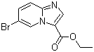 6-Bromoimidazo[1,2-a]pyridine-3-carboxylic acid ethyl ester molecular structure (CAS 372198-69-1)