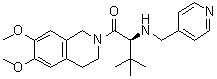 structure of CAS# 372523-75-6, (2S)-2-(4-Pyridylmethylamino)-1-(6,7-dimethoxy-1,2,3,4-tetrahydroisoquinolin-2-yl)-3,3-dimethylbutan-1-one