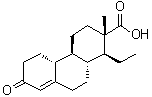 3-氧代-16,17-开环雌甾-4-烯-17-酸分子结构 (CAS 3727-71-7)