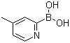 4-甲基吡啶-2-硼酸分子结构 (CAS 372963-48-9)