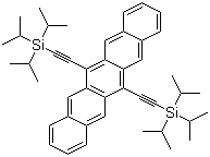 6,13-双(三异丙基硅烷基乙炔基)并五苯分子结构 (CAS 373596-08-8)