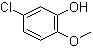结构式 CAS# 3743-23-5, 2-羟基-4-氯苯甲醚