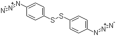 双(4-叠氮基苯基)二硫醚分子结构 (CAS 37434-06-3)