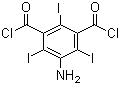 5-氨基-2,4,6-三碘异酞酰氯分子结构 (CAS 37441-29-5)