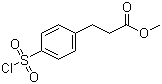 3-(4-磺酰氯)苯丙酸甲酯分子结构 (CAS 374537-95-8)