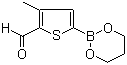 5-(1,3,2-Dioxaborinan-2-yl)-3-methylthiophene-2-carboxaldehyde molecular structure (CAS 374537-98-1)