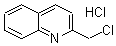 2-氯甲基喹啉盐酸盐分子结构 (CAS 3747-74-8)