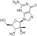 2'-C-Methylguanosine molecular structure (CAS 374750-30-8)