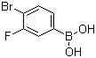 4-Bromo-3-fluorophenylboronic acid molecular structure (CAS 374790-97-3)
