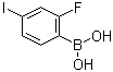 (2-Fluoro-4-iodophenyl)boronic acid molecular structure (CAS 374790-98-4)