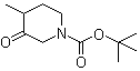 4-Methyl-3-oxo-1-piperidinecarboxylic acid tert-butyl ester molecular structure (CAS 374794-77-1)