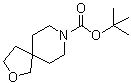 1,1-Dimethylethyl 2-Oxa-8-azaspiro[4.5]decane-8-carboxylate molecular structure (CAS 374794-96-4)