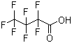 Heptafluorobutyric acid molecular structure (CAS 375-22-4)
