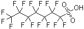structure of CAS# 375-92-8, Perfluoroheptanesulfonic acid;1-Perfluoroheptanesulfonic acid