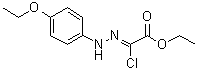 氯[(4-乙氧基苯基)亚肼基]乙酸乙酯分子结构 (CAS 37522-29-5)