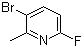 3-Bromo-6-fluoro-2-methylpyridine molecular structure (CAS 375368-83-5)