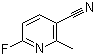 5-氰基-2-氟-6-甲基吡啶分子结构 (CAS 375368-85-7)