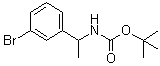 结构式 CAS# 375853-98-8, [1-(3-溴苯基)乙基]氨基甲酸叔丁酯